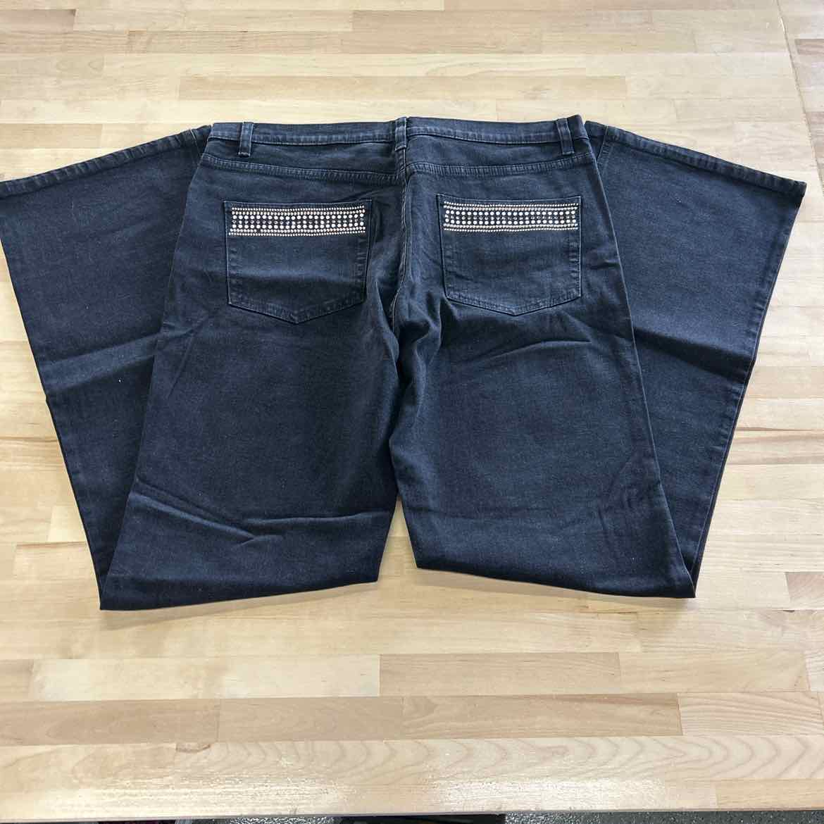 Christine Alexander Size 16 Black Jeans