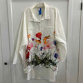 ZoLucky Size 2X White Preloved Button Down LS