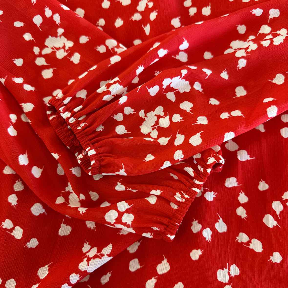 Fashion Size S Red & white Blouse