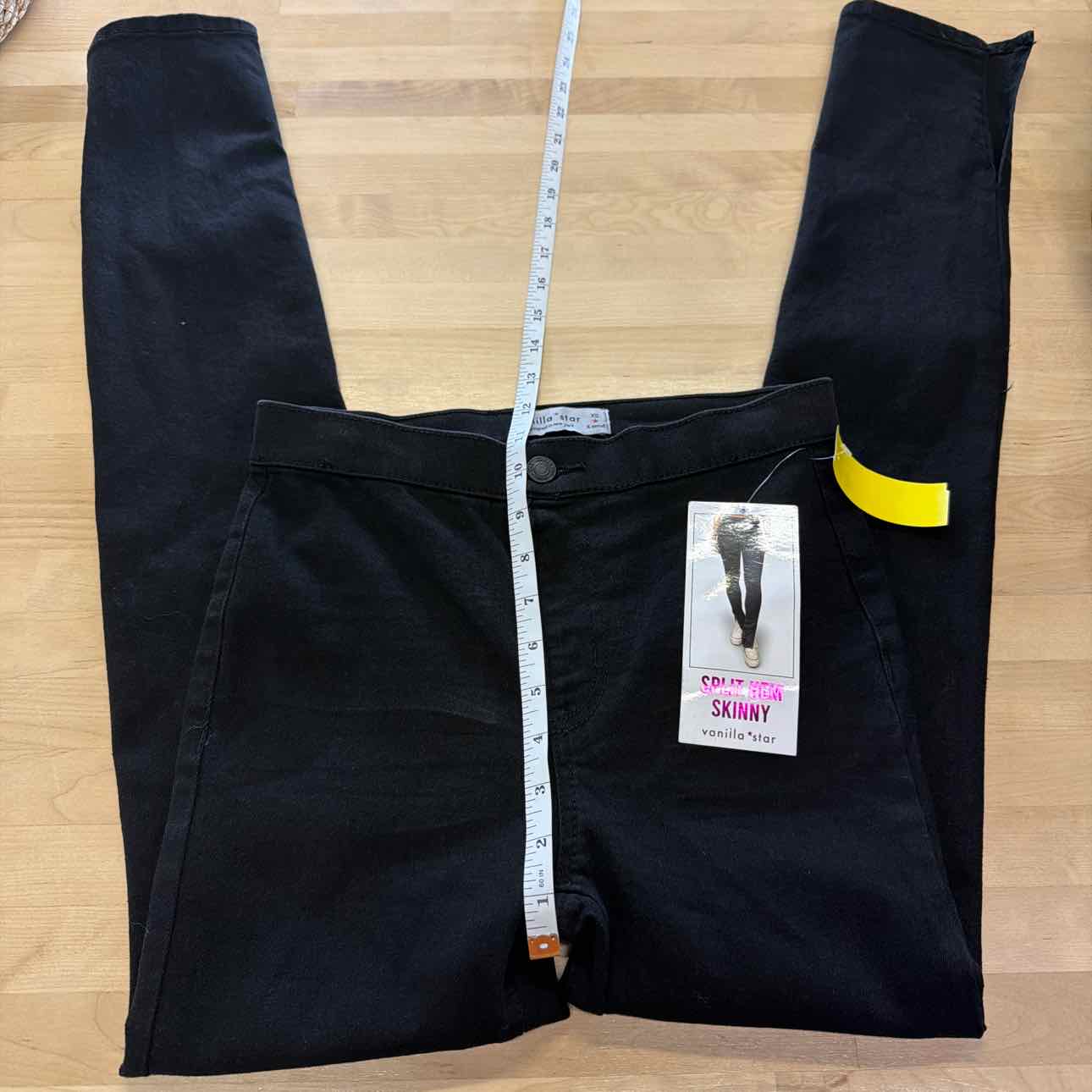 Vanilla Star Size XS Black Denim New Jeans
