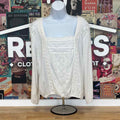 Lucky Size XL Off White Preloved Blouse LS