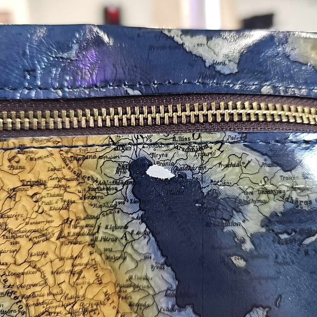 Patricia Nash Tinchi Medium Belt Bag - Greek Map