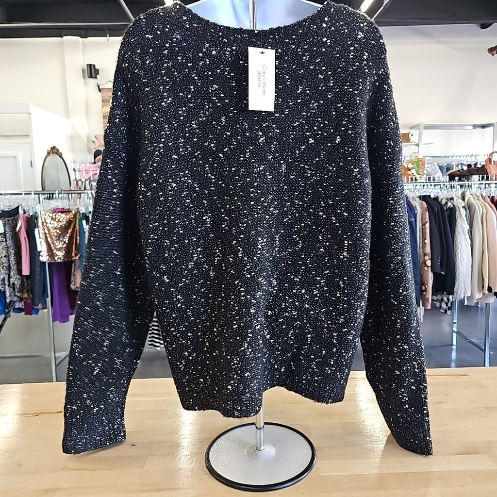 Calvin Klein Size XL Black Cardigan