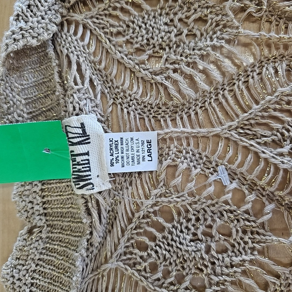 Sweet Kizz Size L Tan Duster