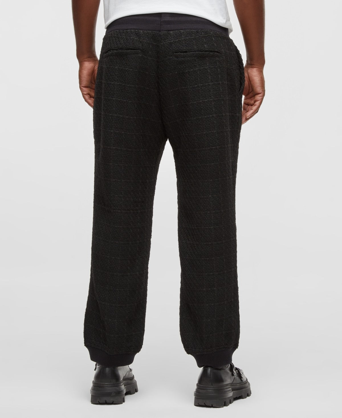 Mode of One Mens Tweed Regular Fit Jogger Pants