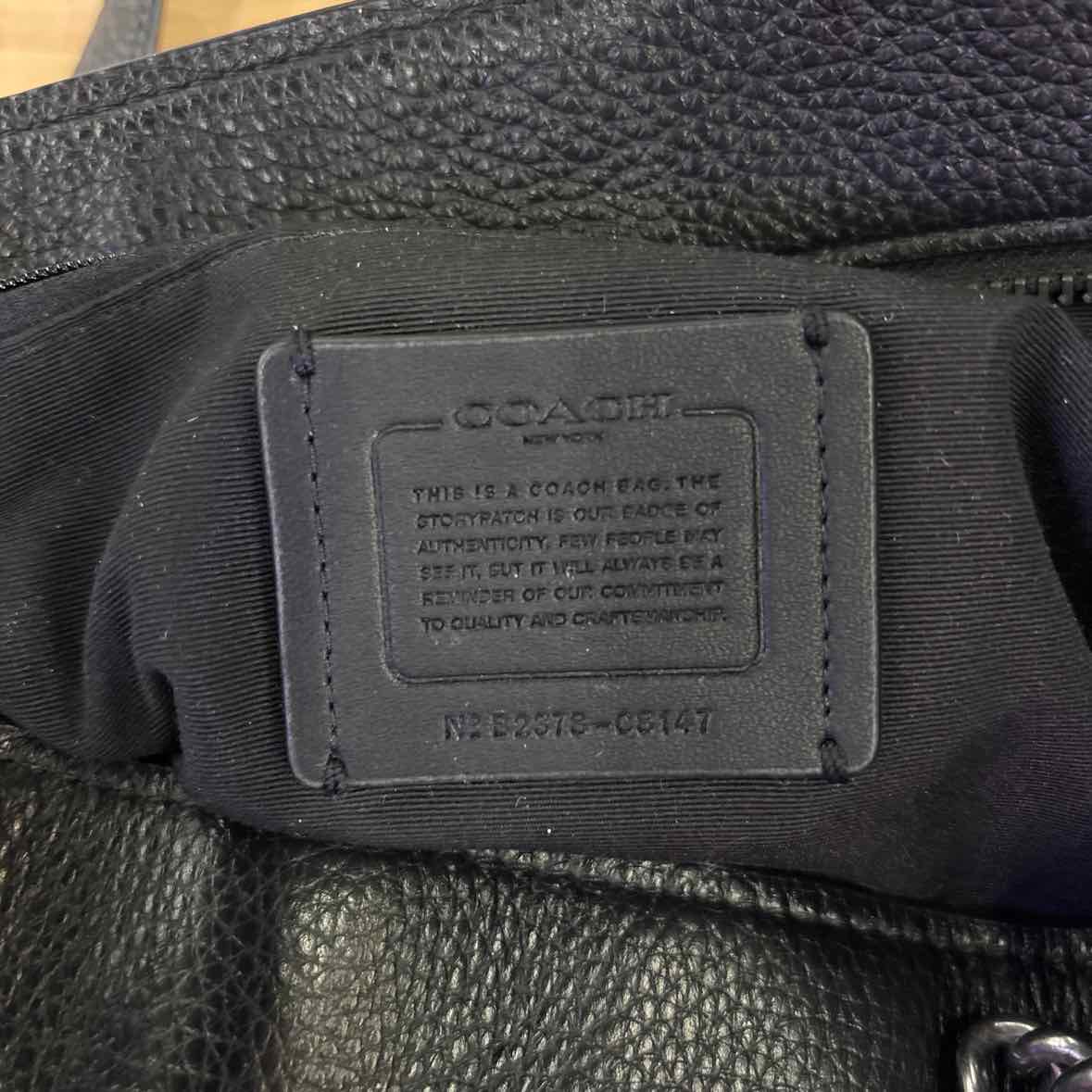 Coach Black Pebbled Leather Totes