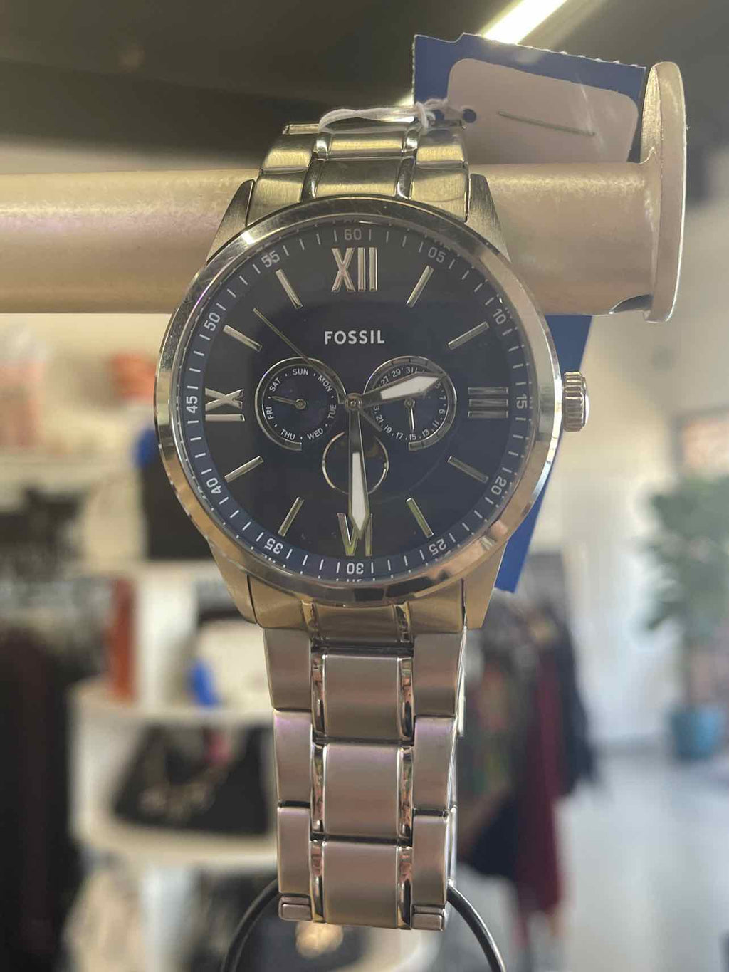 Fossil Silver & Blue watch - accessories - women's
