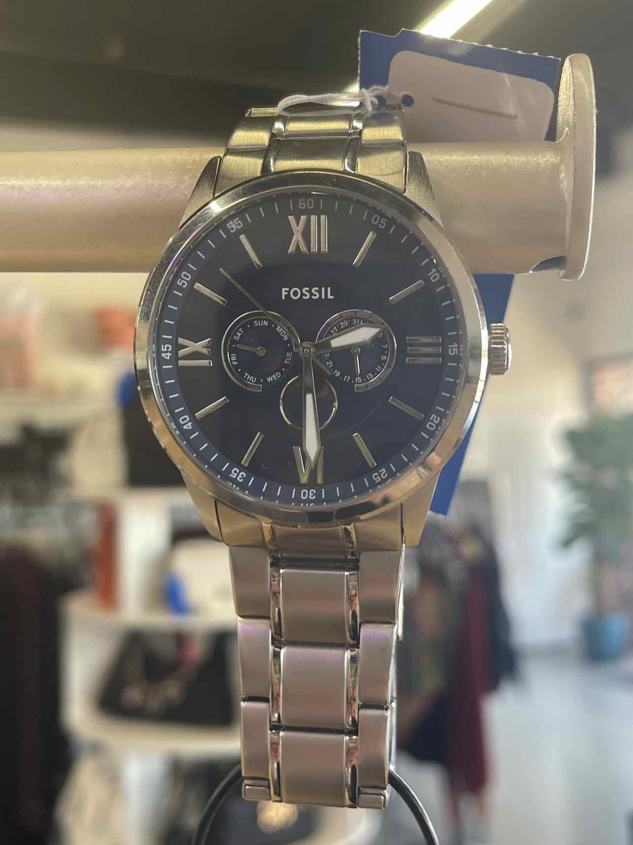 Fossil Silver & Blue watch - accessories - women's