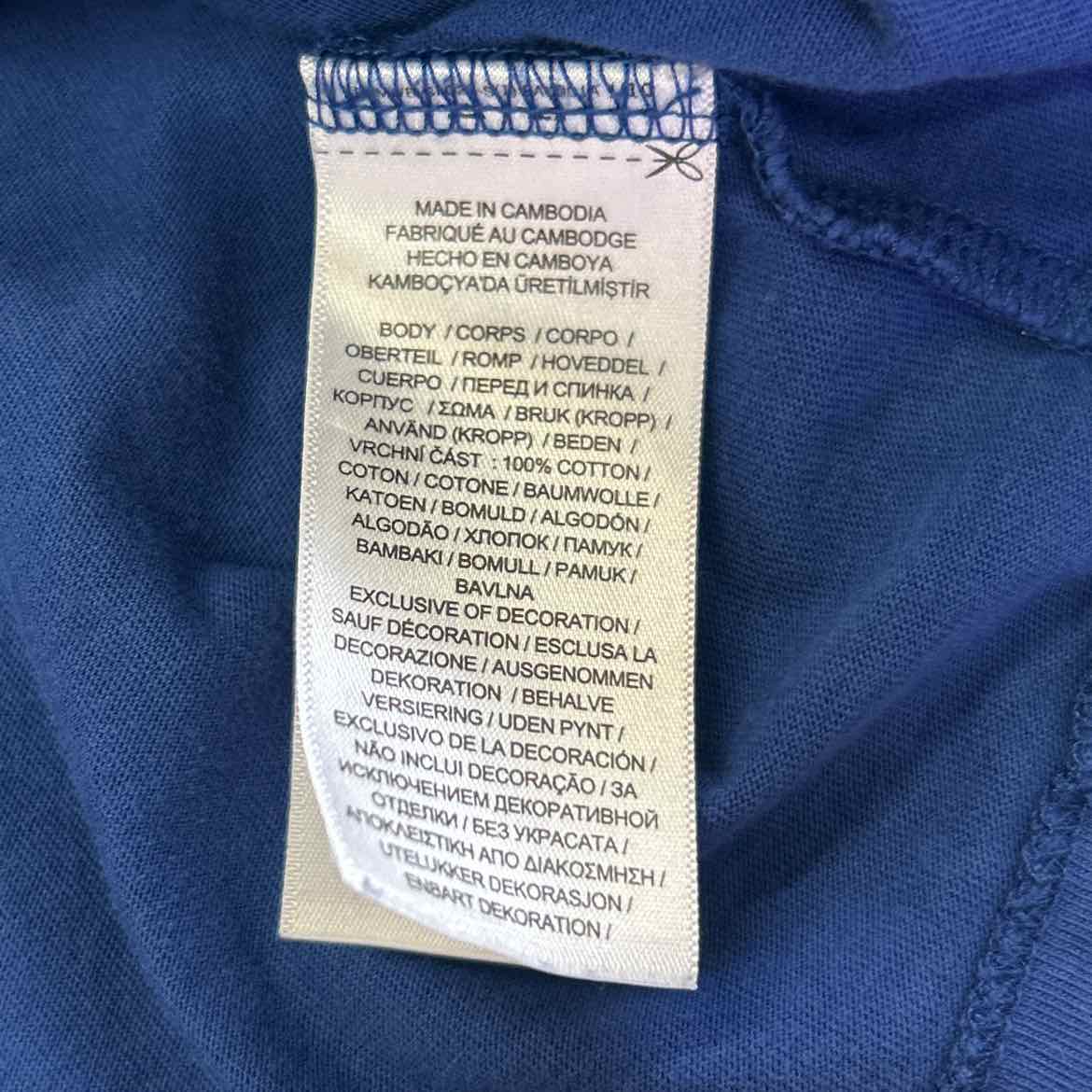 Polo Size 2XL Blue Preloved MENS T-shirt