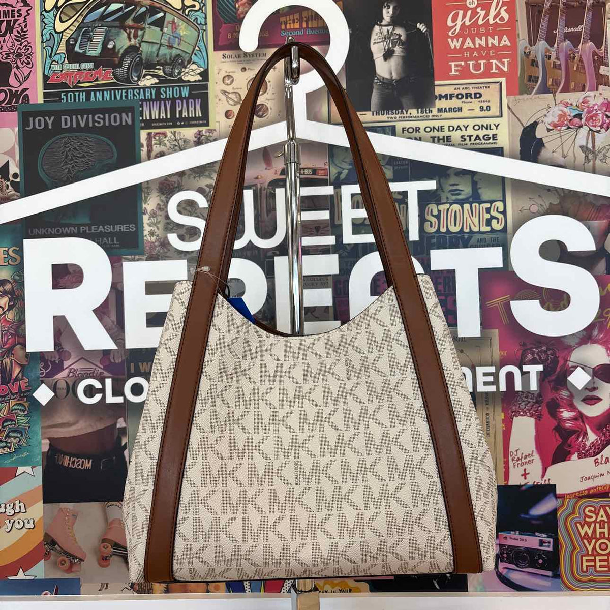 Michael Kors Cream/Brown Handbag