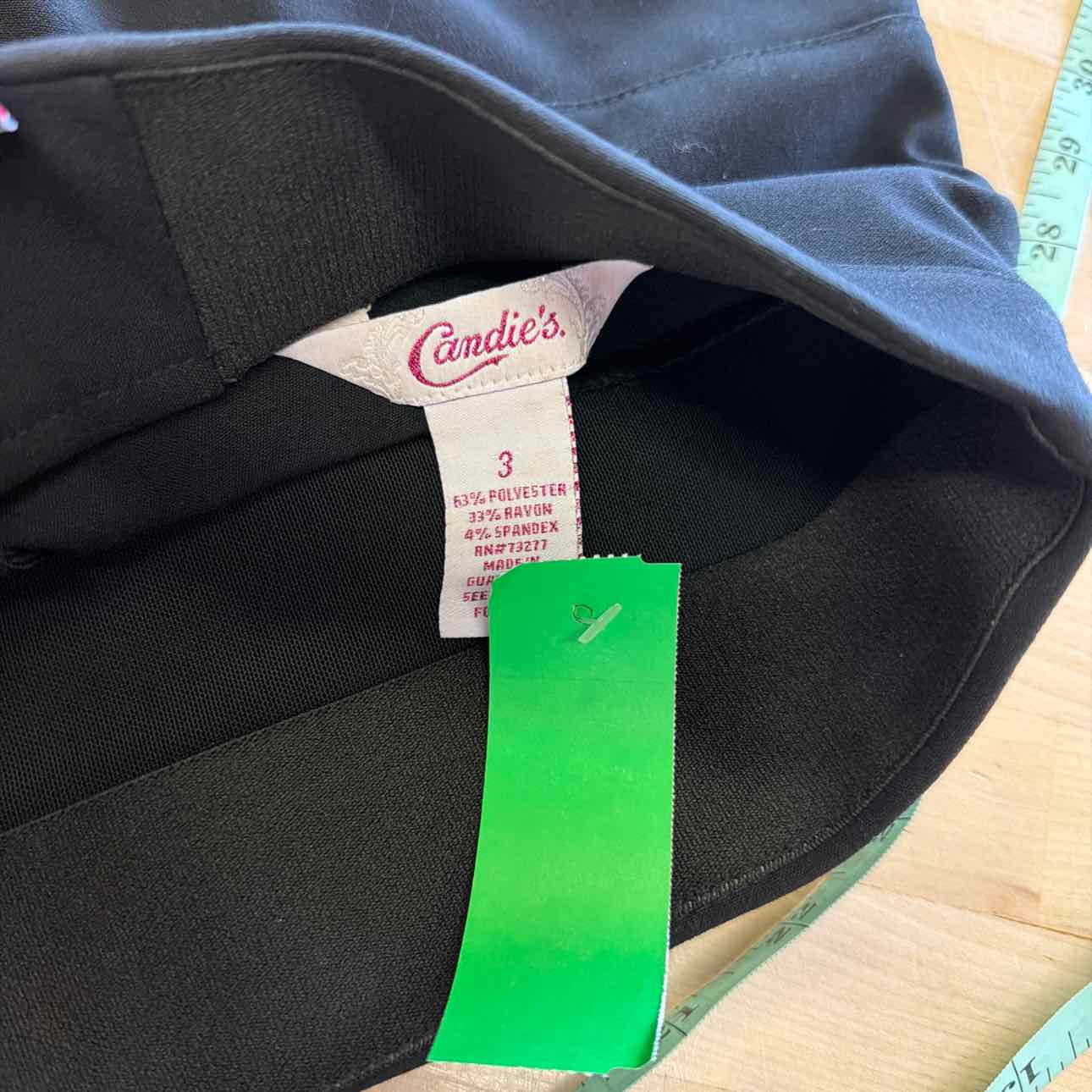 Candies Size 3 Black Preloved Skirt