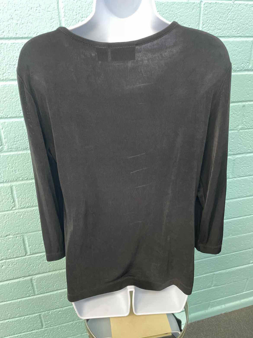Chico's Size 1 Black Blouse