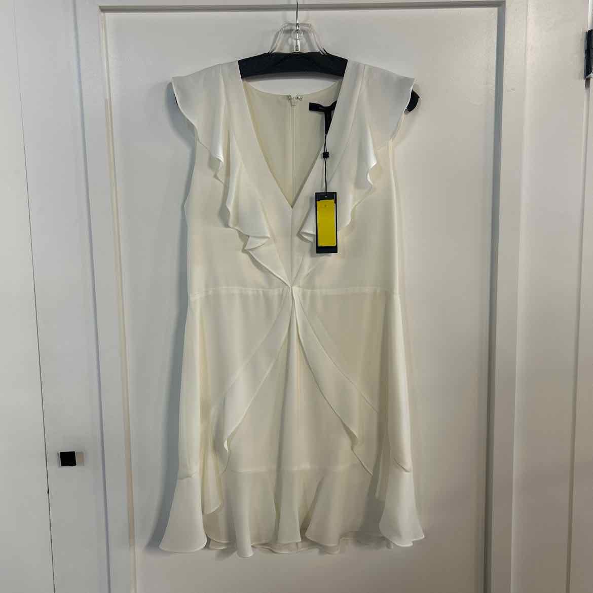 BCBG Size 12 White Preloved Dress