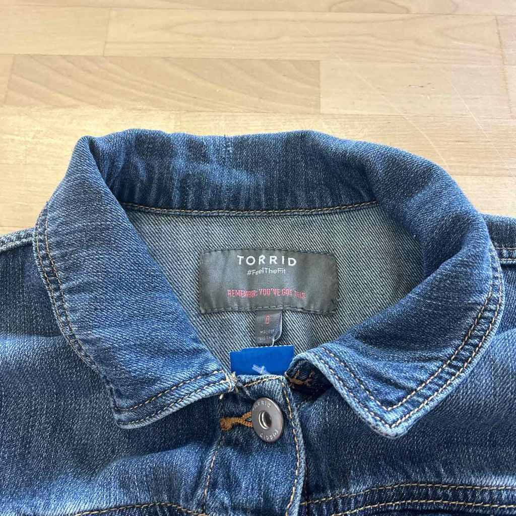 Torrid Size L Blue Denim Preloved Jacket