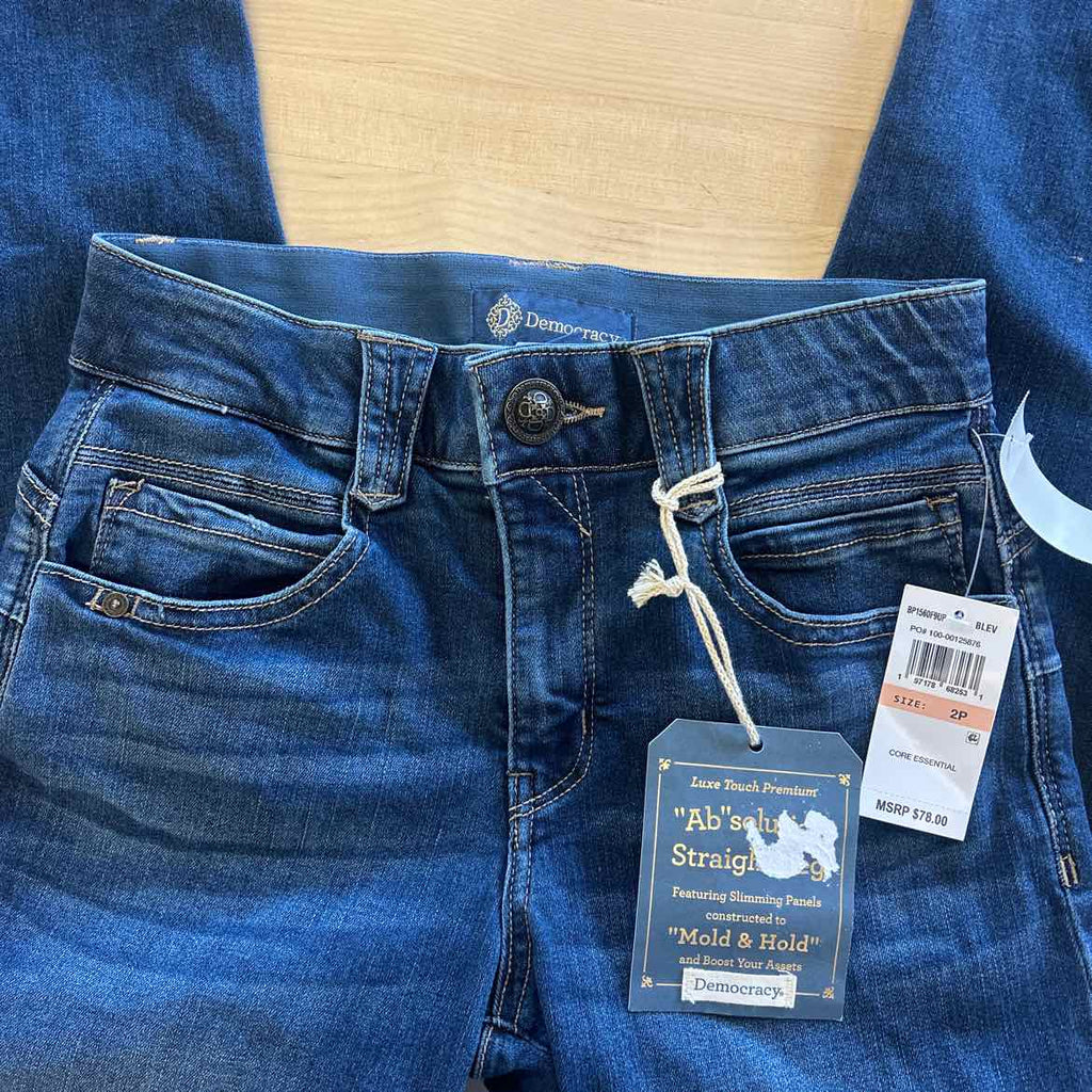Democracy Petite Absolution Straight-L Blue Vintage