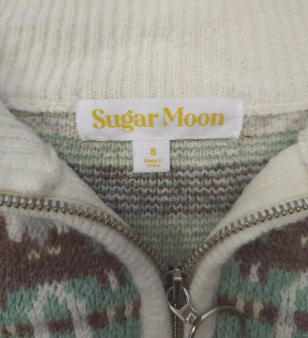 Sugar Moon Juniors' Fair Isle Sweater - White Stay Cozy