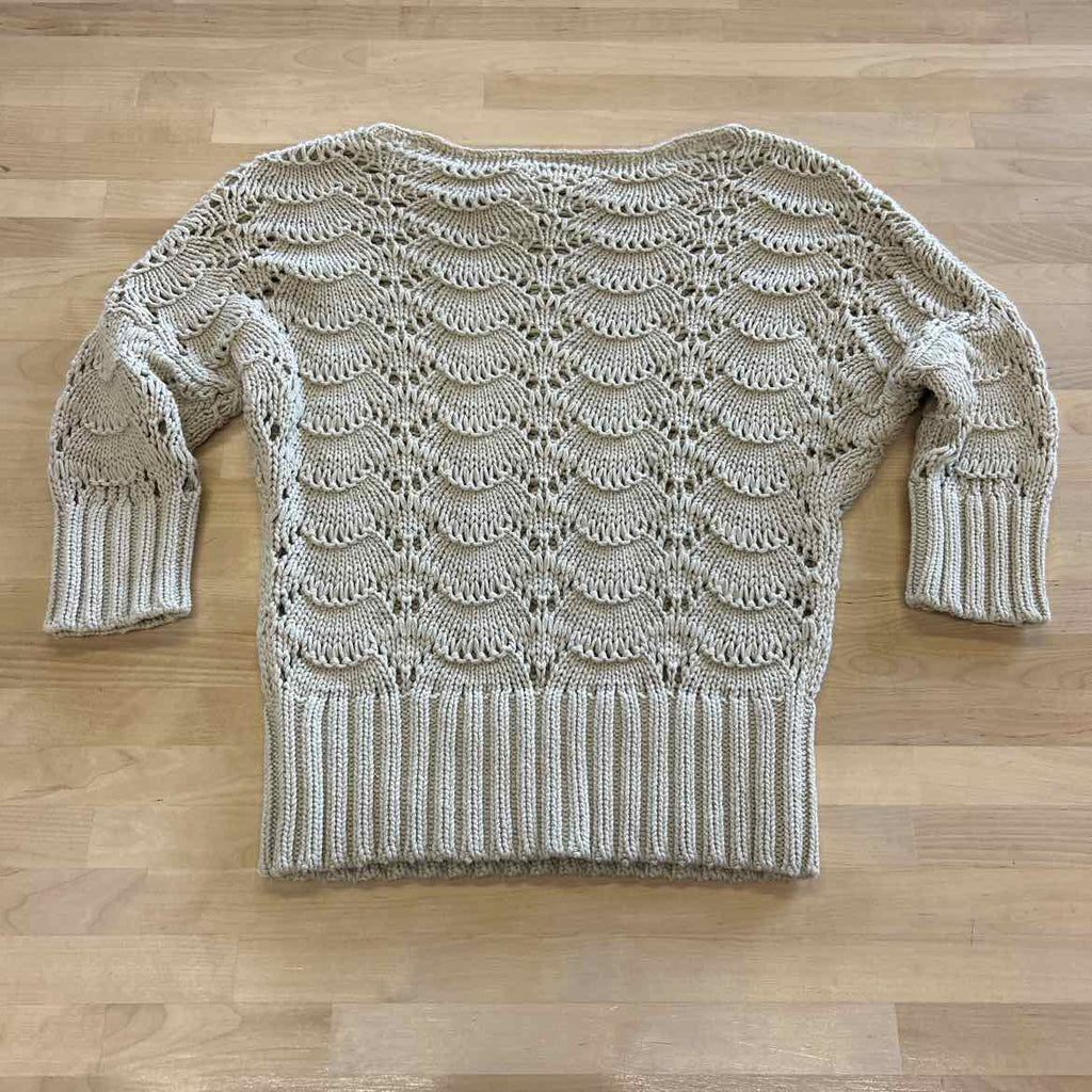 Loft Size S Beige Knit Sweater