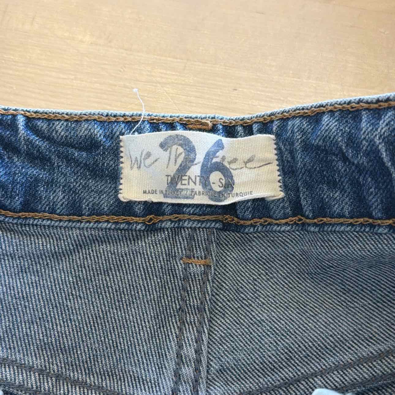 we the free Size 26 Blue Denim Preloved Jeans