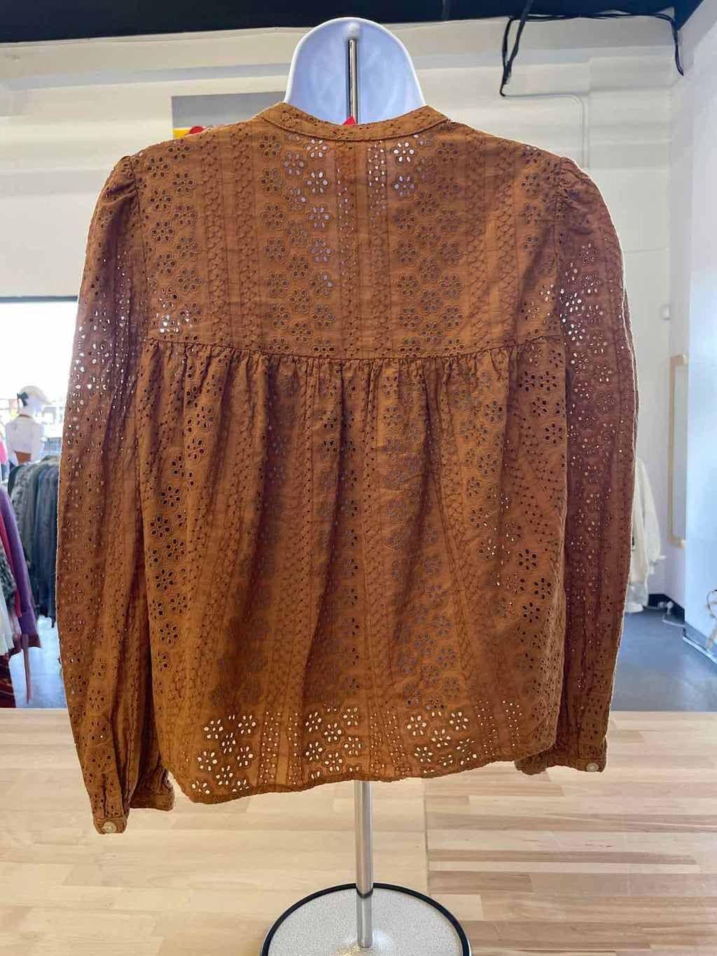 Madewell Size M Orange Shirt