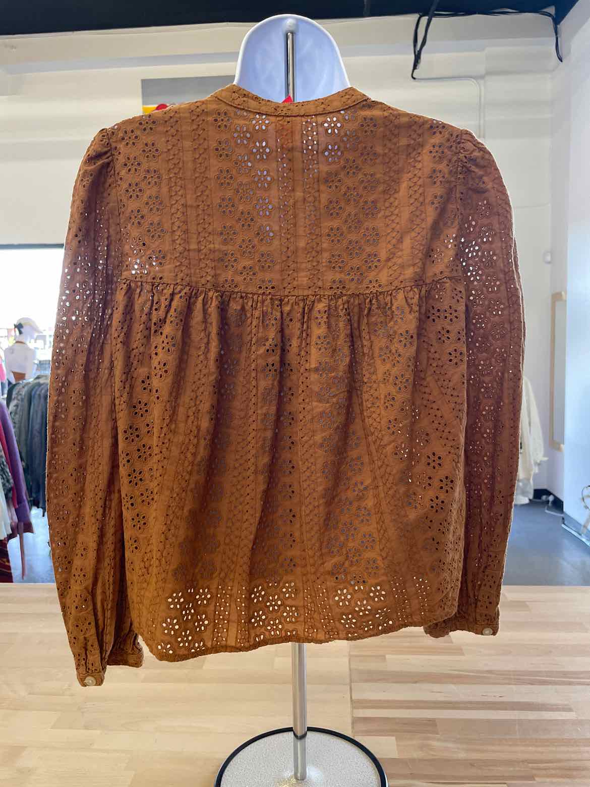 Madewell Size M Orange Shirt