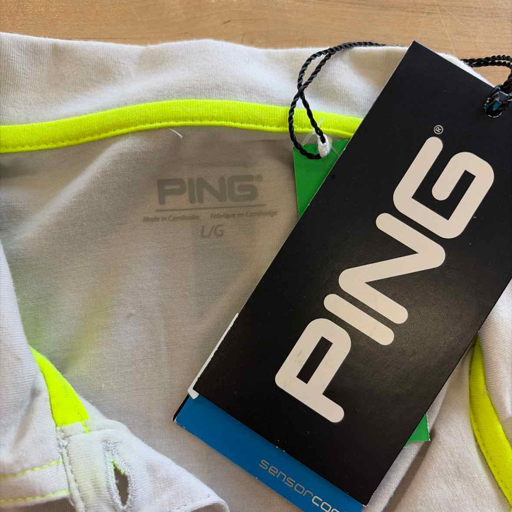 Ping Size L Gray New Polo