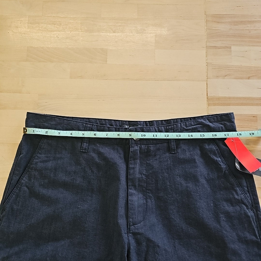 I.n.c. International Concepts Classic-Fit Solid 8.5" Chambray Shorts