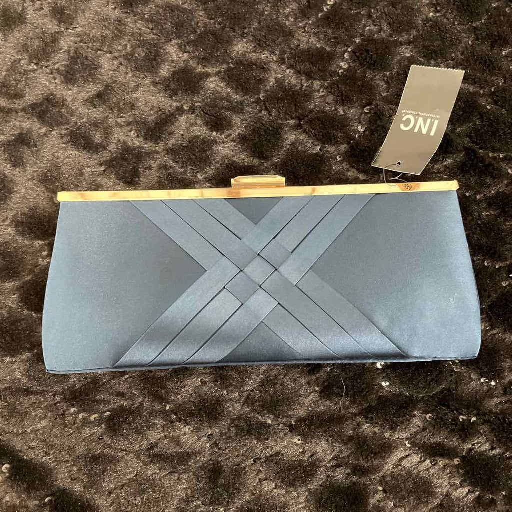 I.N.C. International Concepts Kelsie Small Clutch NavyGold NO SIZE