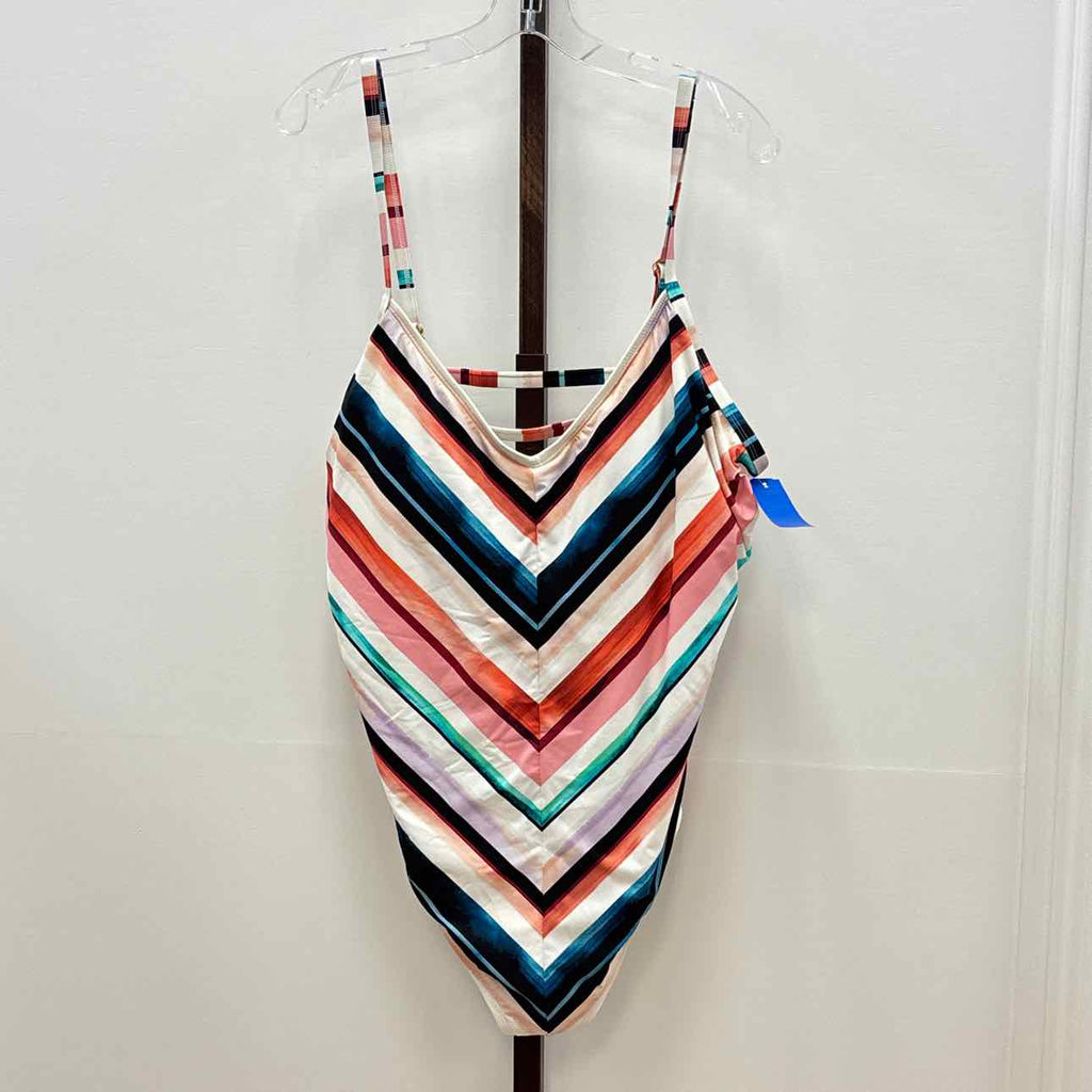 La Blanca Size 22 Pink Print Preloved Swimsuit