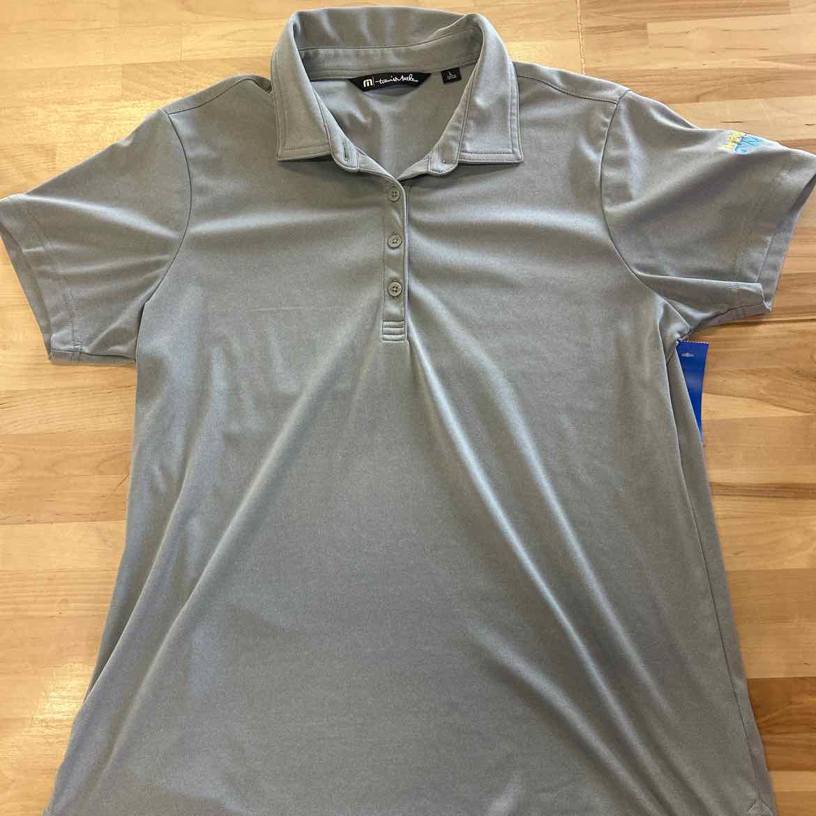 Travis Mathew Size L Grey Preloved MENS Polo