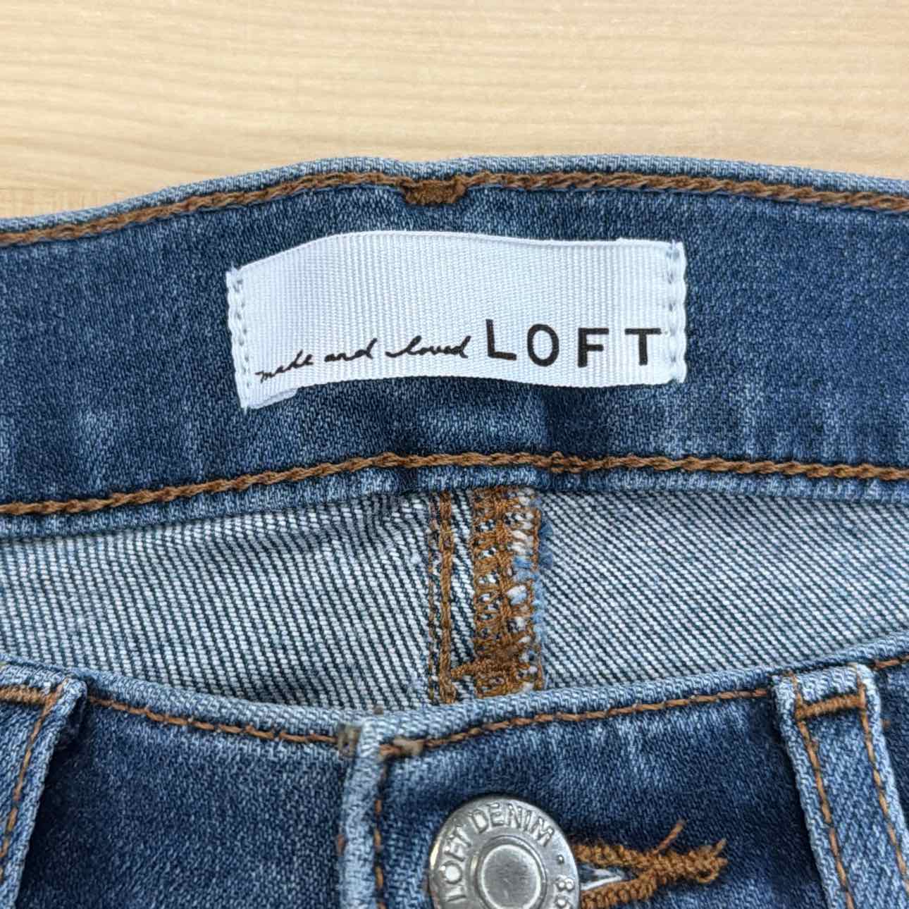 Loft Size 6 Blue Denim Jeans