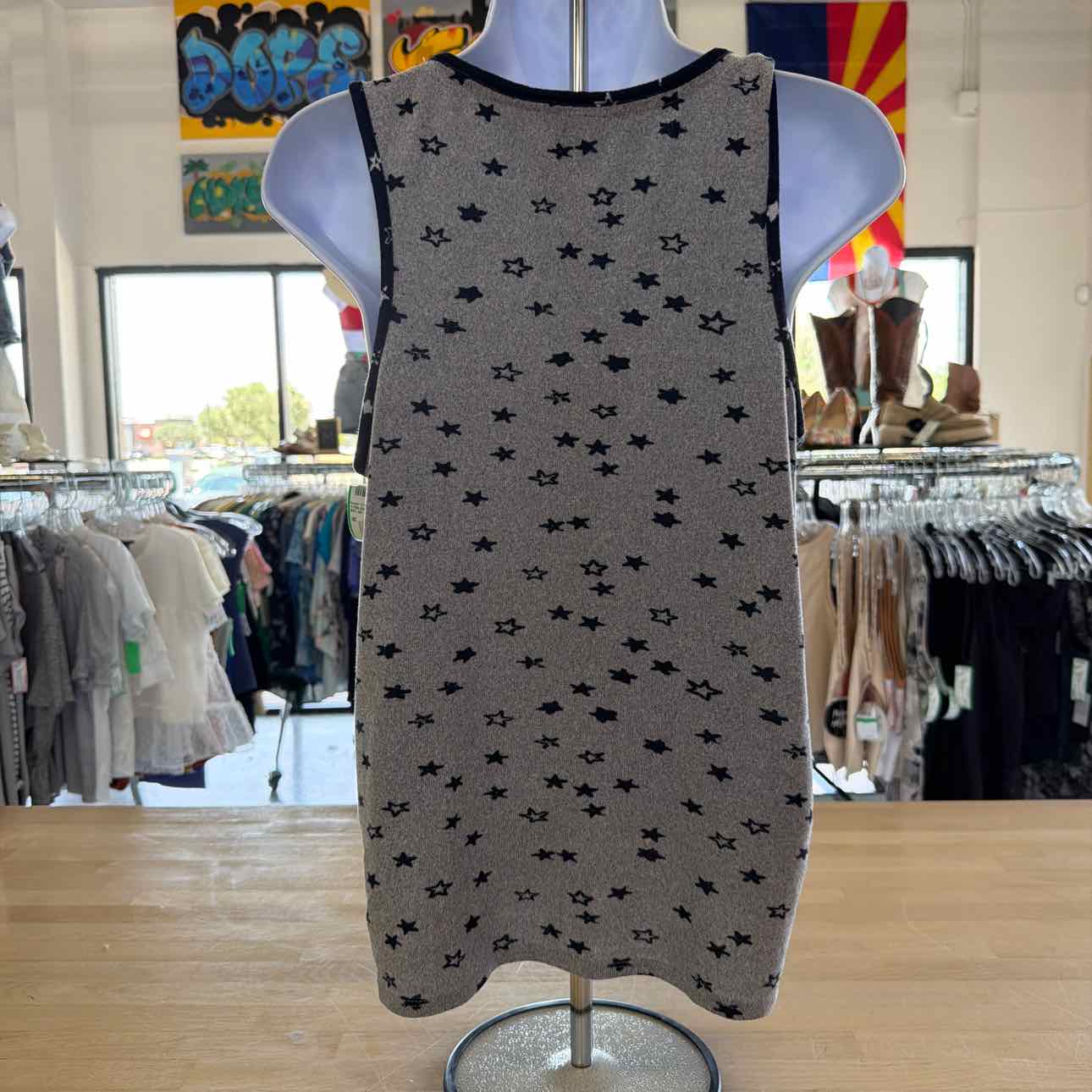 Lucky Brand Size M Gray Preloved Tank