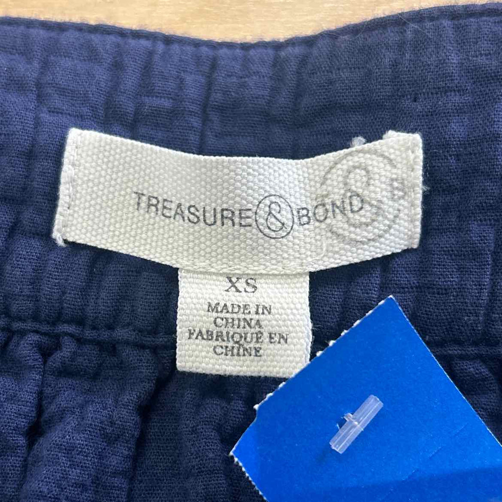 Treasure Bond Size XS Blue Preloved Blouse SS
