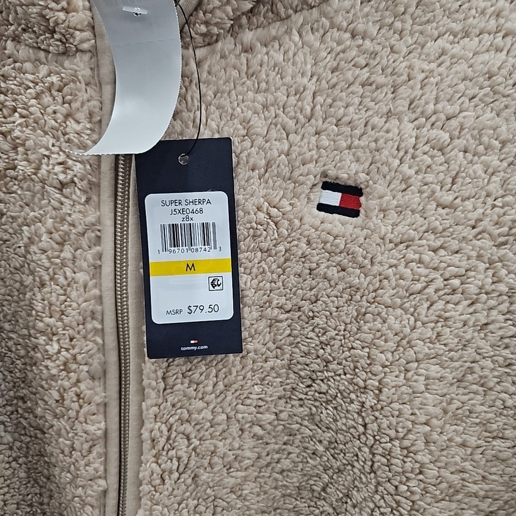 Tommy Hilfiger Women's Zip-Front Long-Sleeve Sherpa Jacket