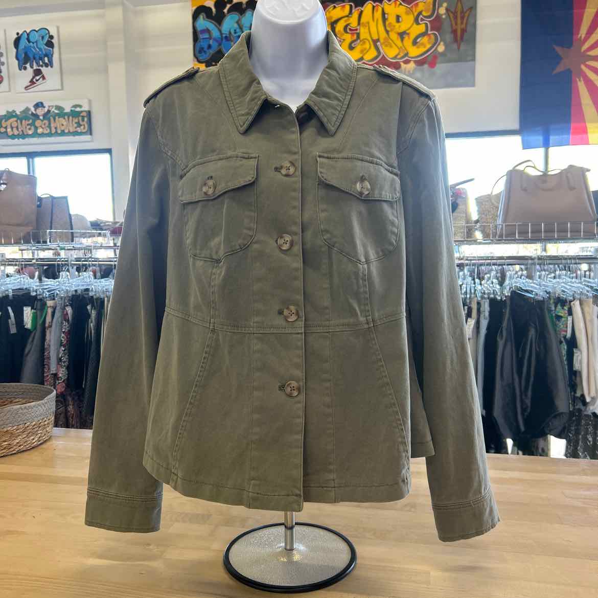 Torrid Size L Green Preloved Jacket