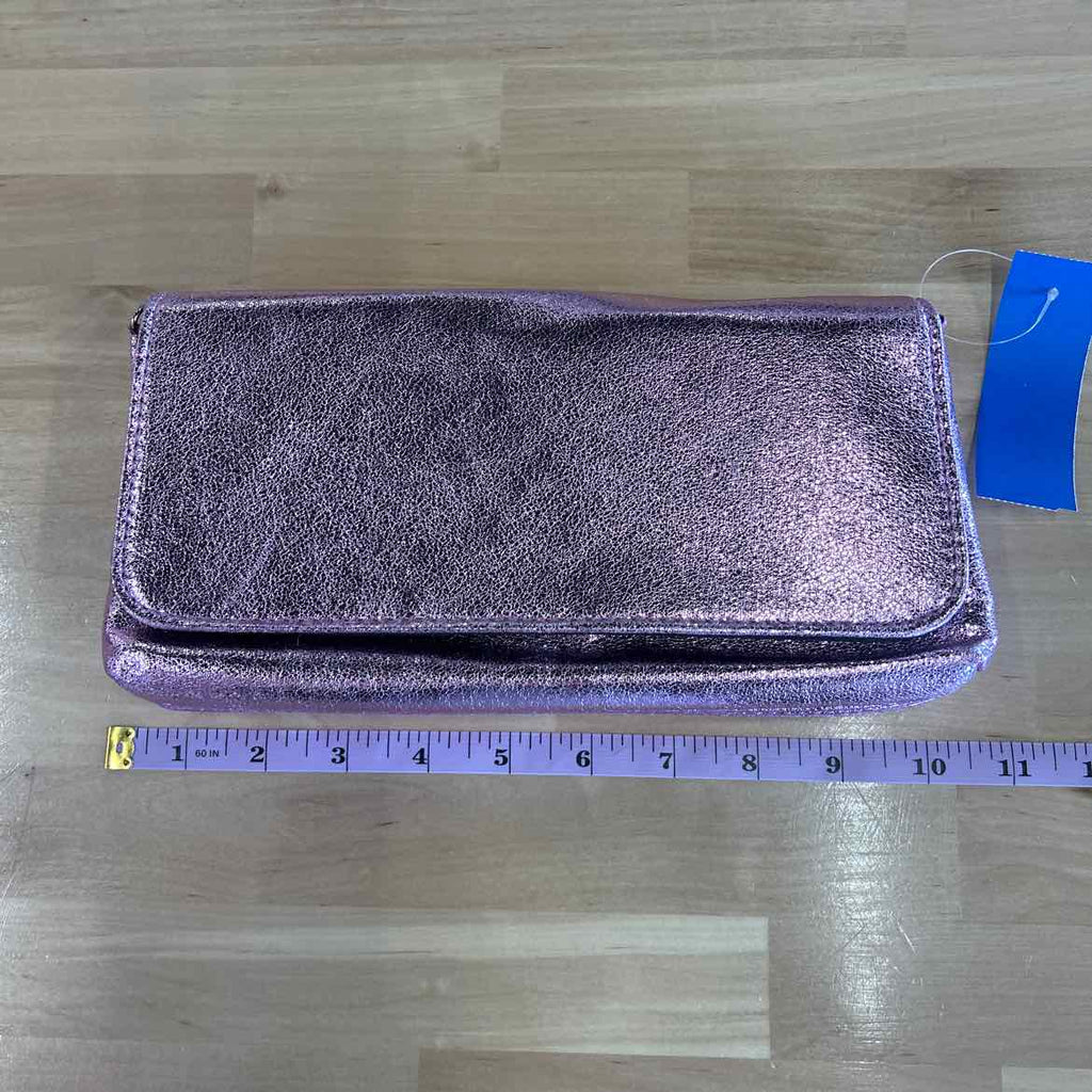 Rebecca Van Dik Pink Rectangle Clutch