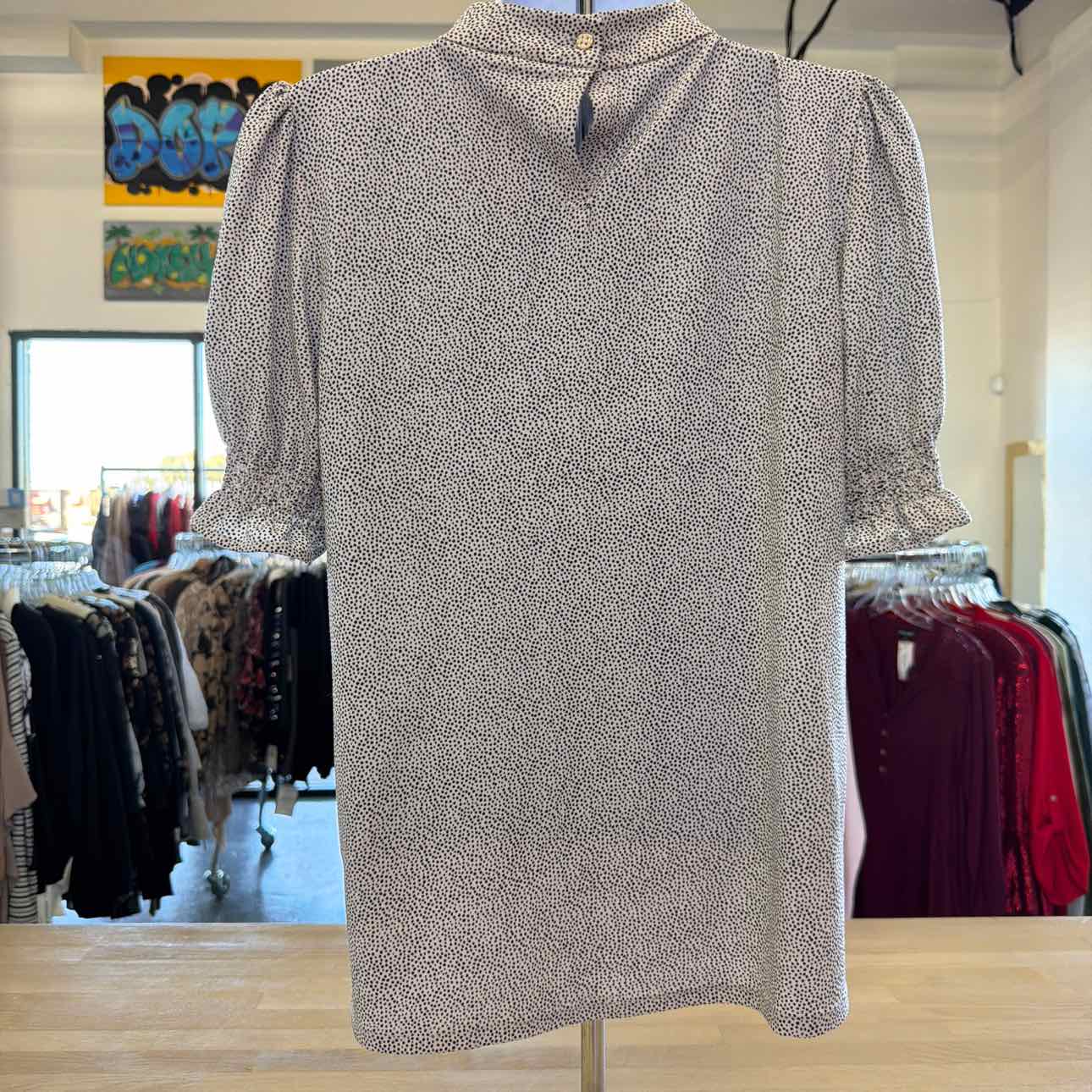 Adrianna Papell Size S Black/White Preloved Blouse