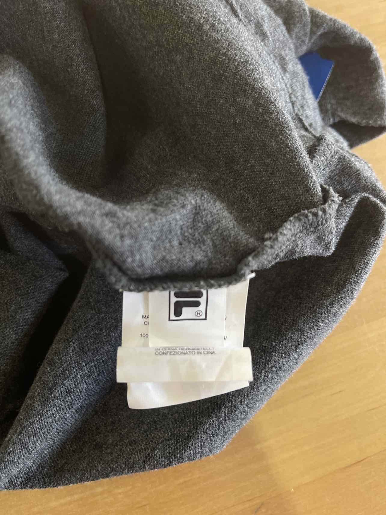 Fila Size L Gray Preloved T-Shirt SS