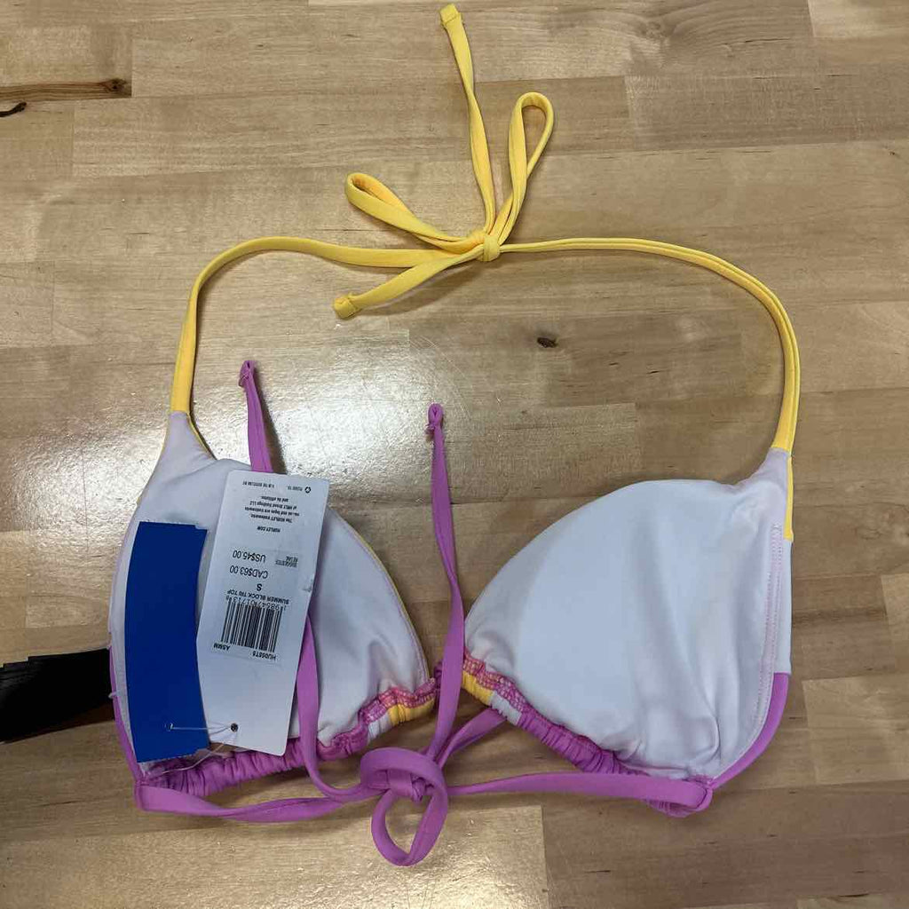 Hurley Size S Summer Block Tri Womens Bikini Top
