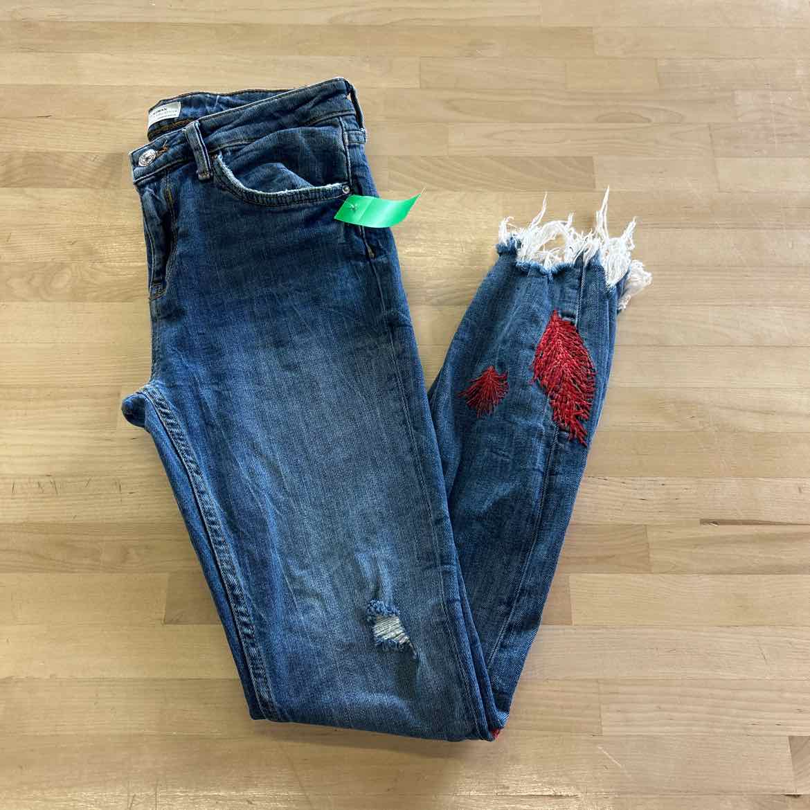 zara Size S Blue Preloved Jeans