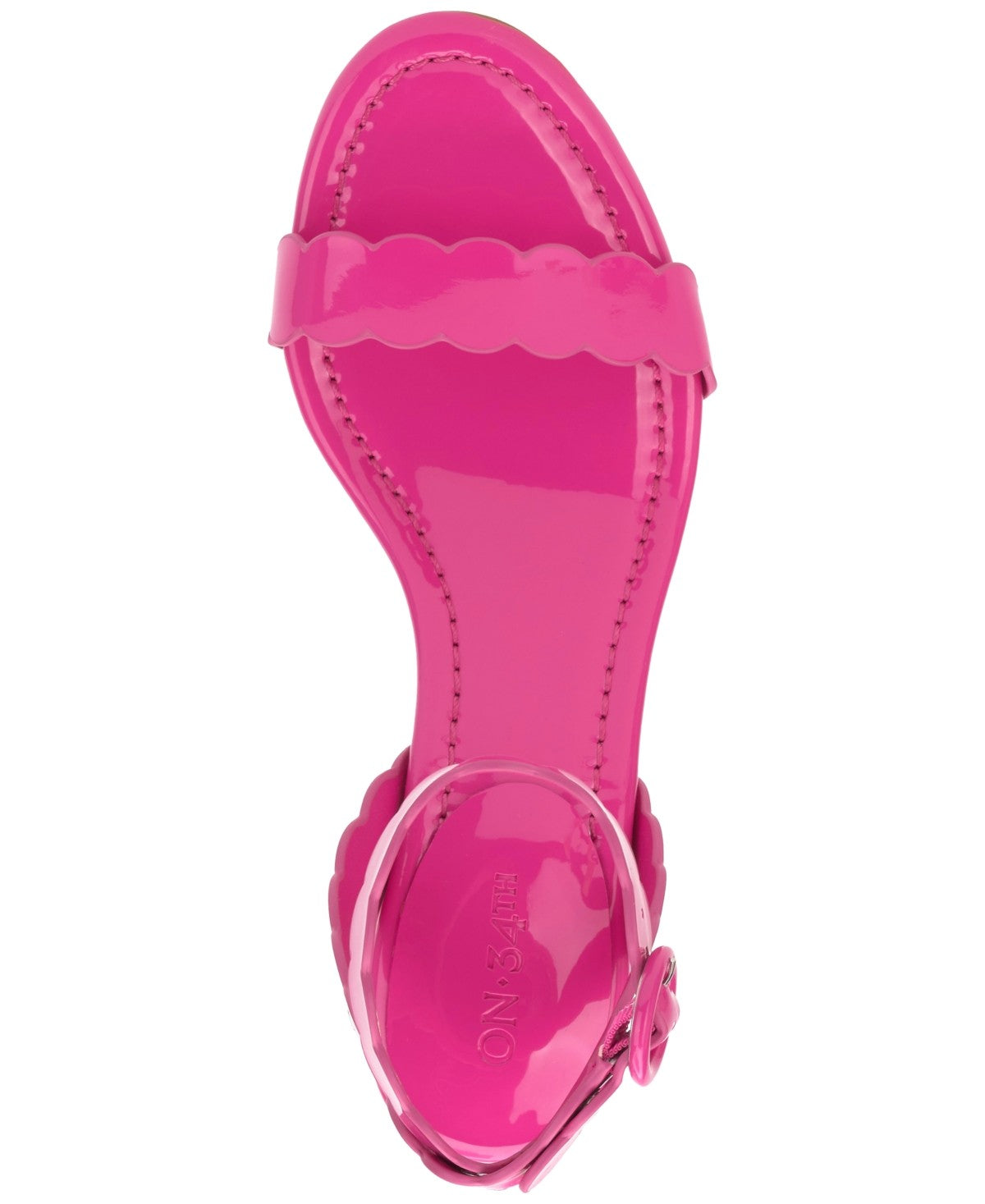 On 34th Size 8 On 34th Women's Pathina Scalloped Block Heel Sandals