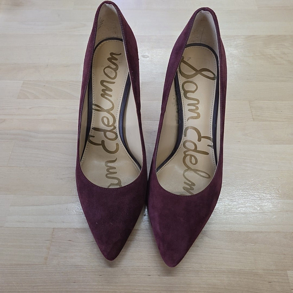 Sam Edelman Shoe Size 7 Maroon Heels