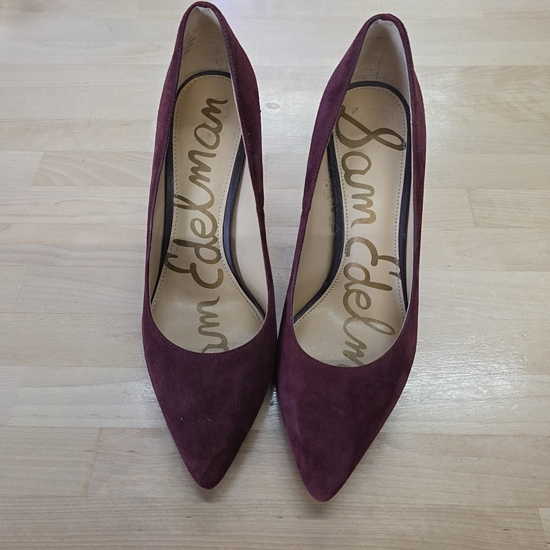 Sam Edelman Shoe Size 7 Maroon Heels