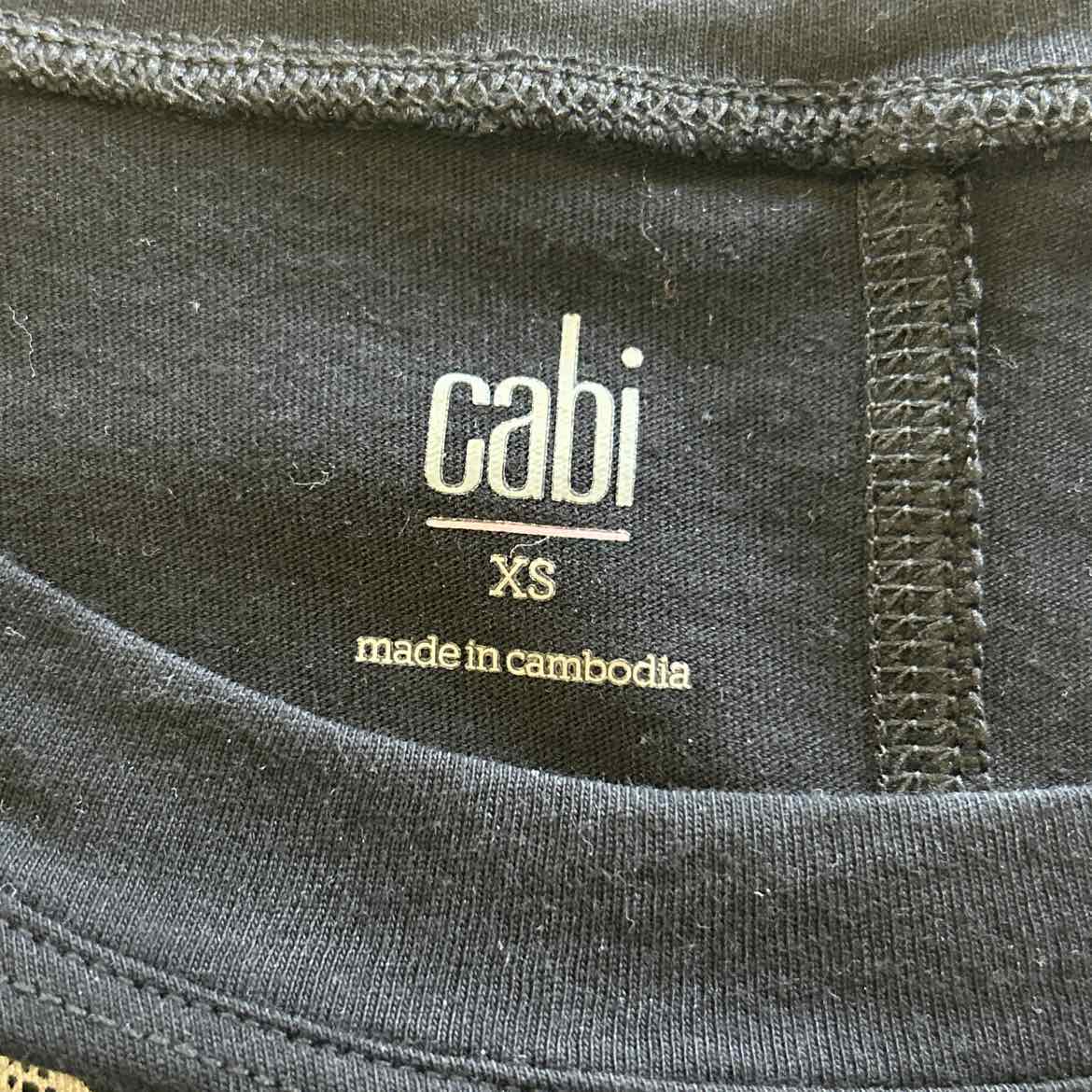 Cabi Size XS Black Preloved T-Shirt SS