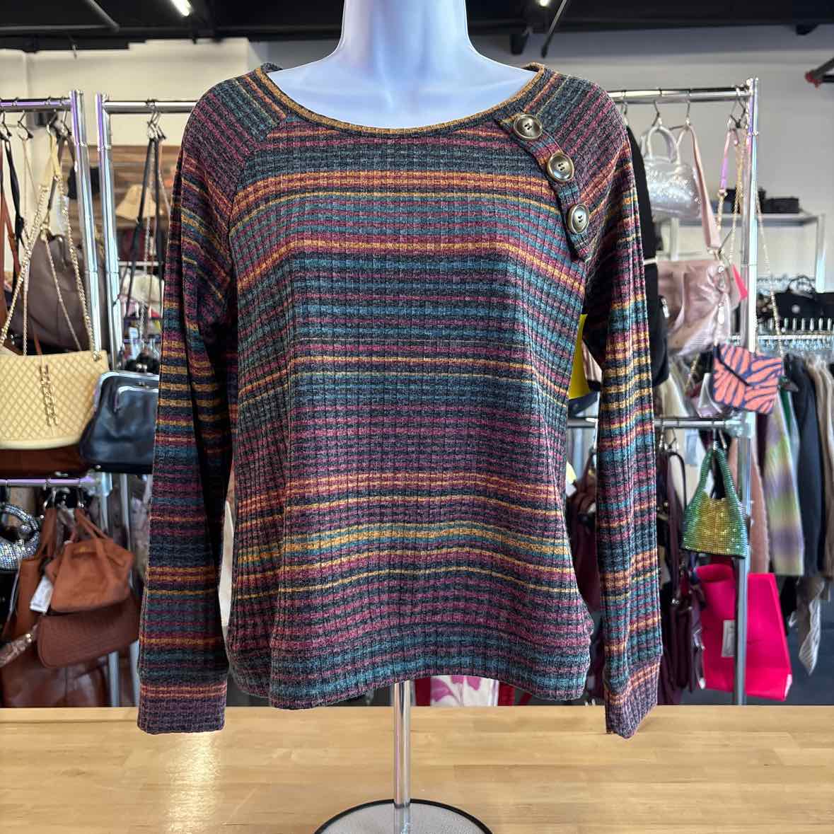 AlwaysIndigo Size S Multi-Color Longsleeve