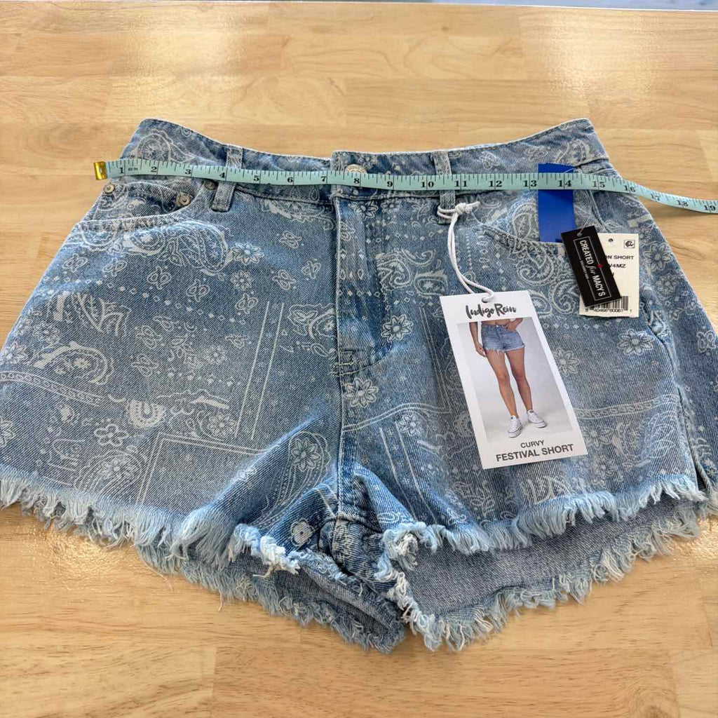 Indigo Rain Women Size 9 Blue New Shorts