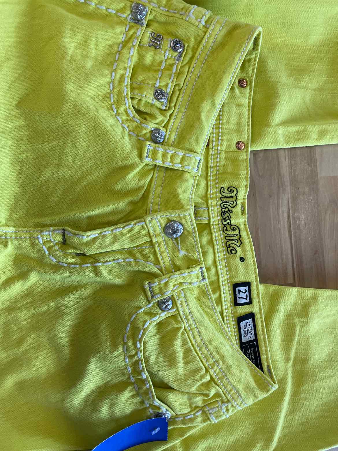 Miss Me Size 27 Yellow Jeans