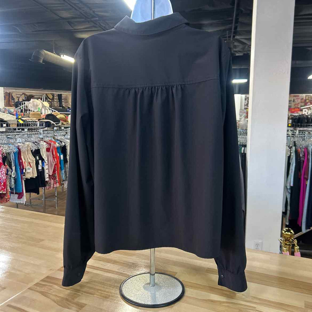 Modern Works Size XL Black Preloved Button Down LS