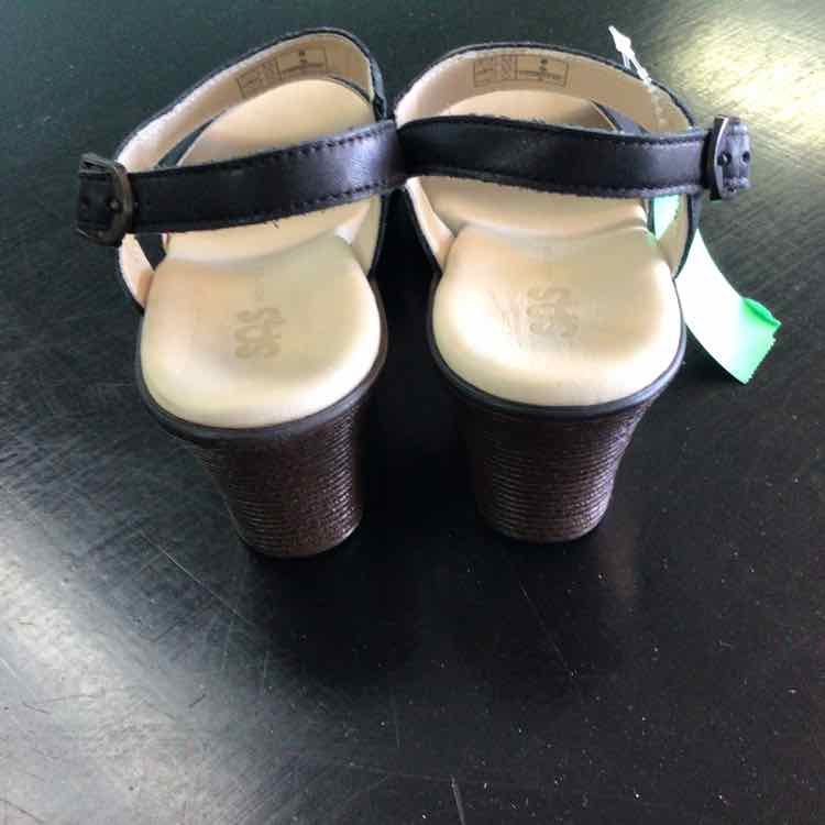 SAS Size 8 Black Wedges