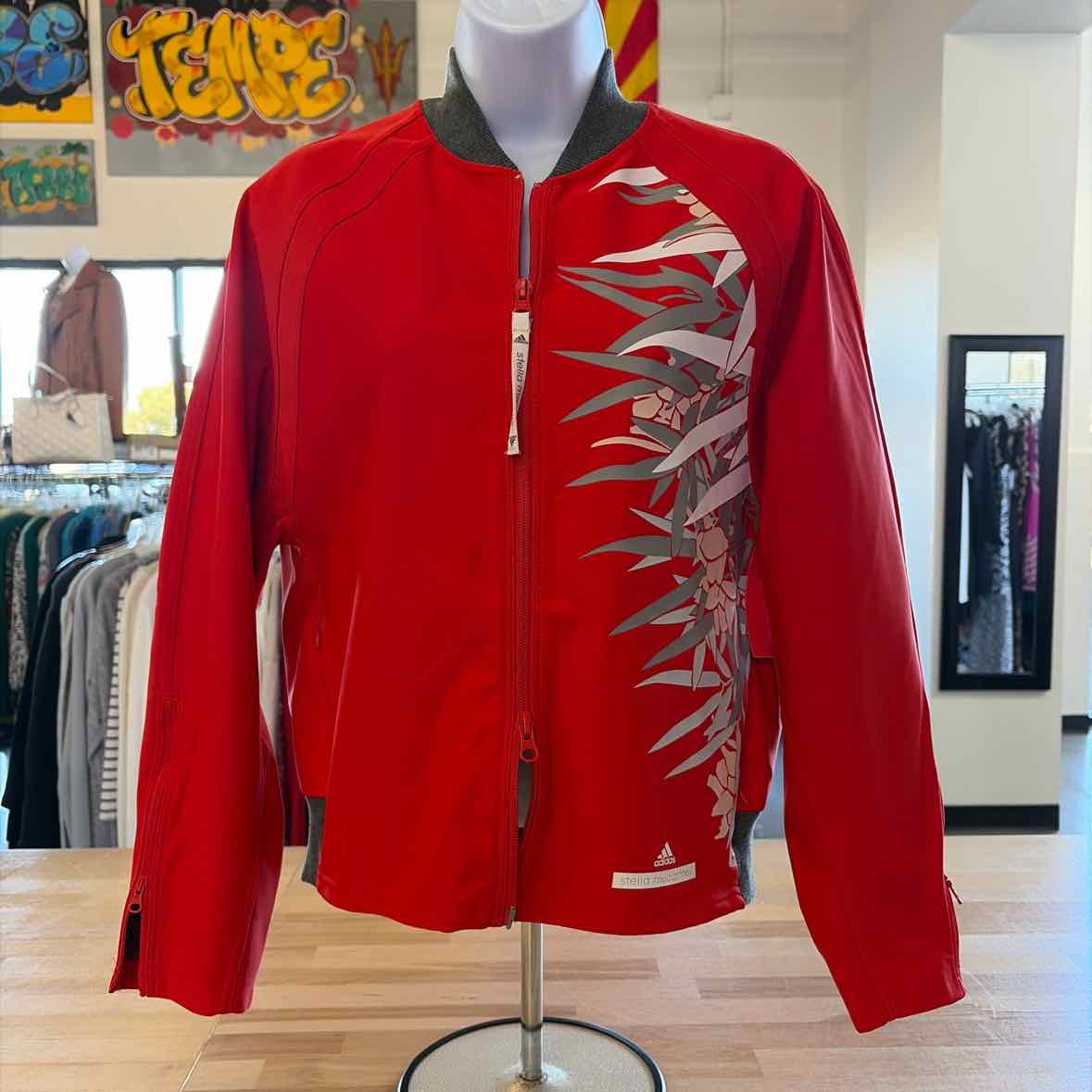 Adidas Size S Red Preloved Jacket