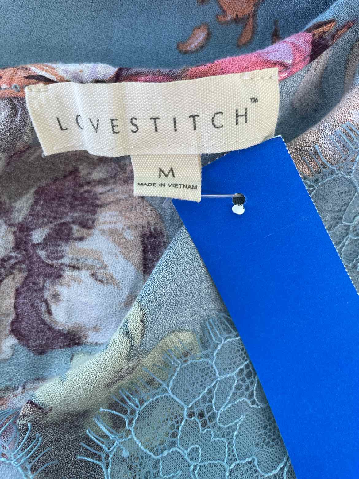 Lovestitch Size M Blue Purple Sleeveless